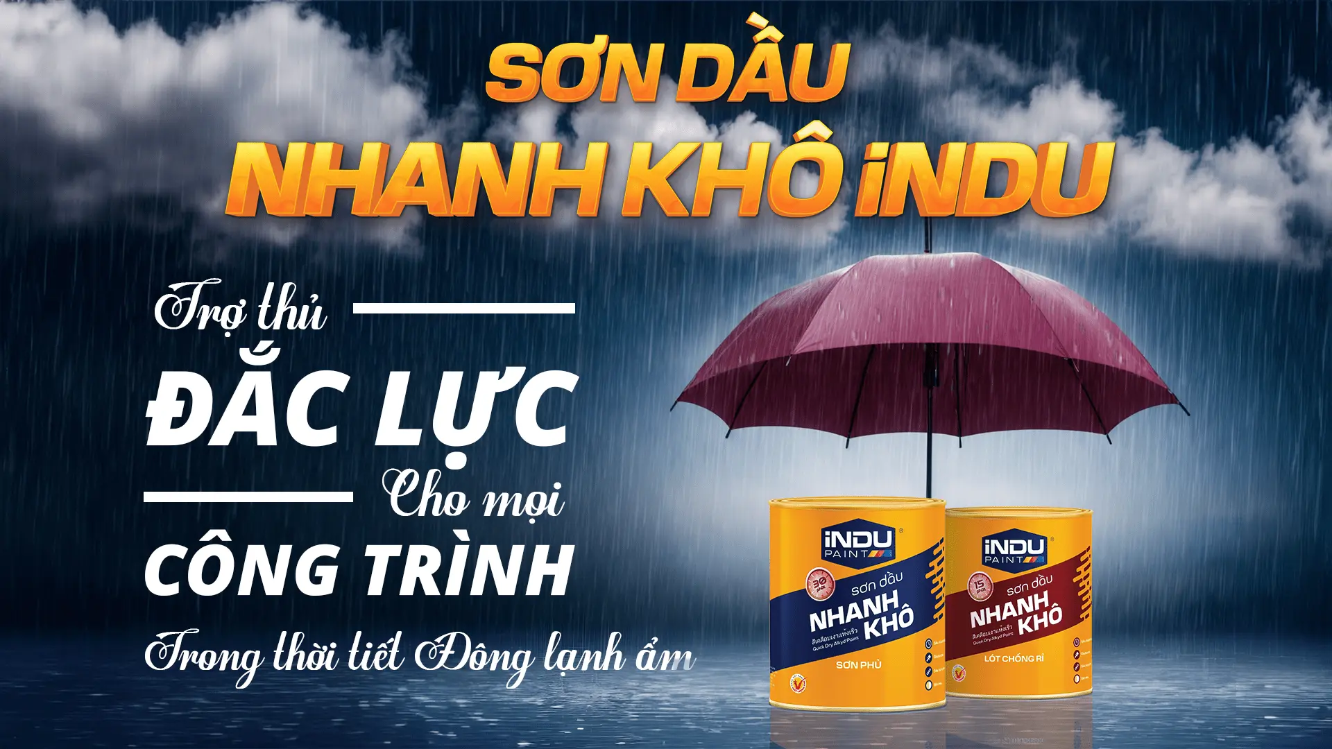 Sơn Dầu Nhanh Khô Indu – Chiến Binh Chống Lại Mùa Mưa &Amp; Lạnh Ẩm 